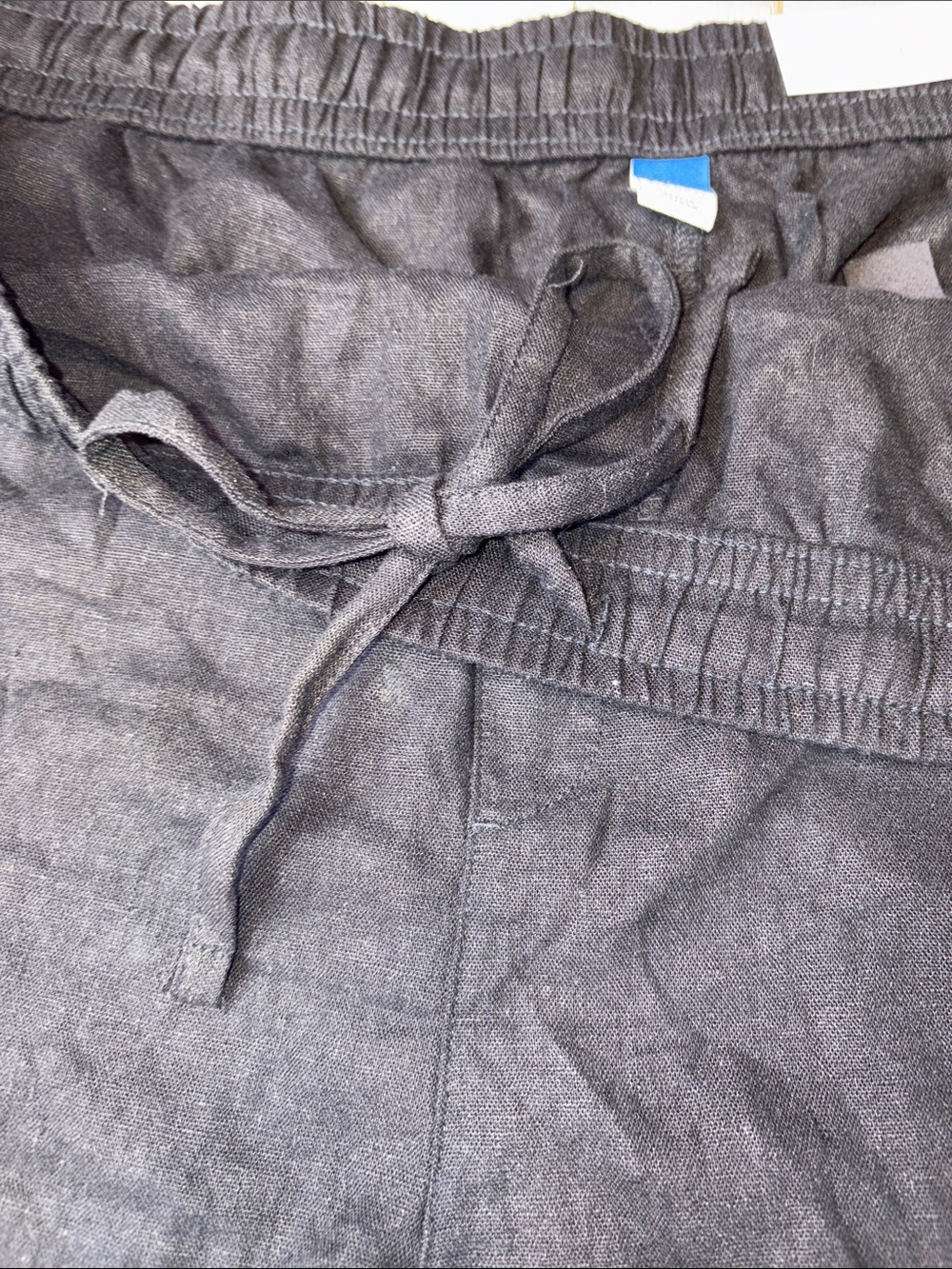 Old Navy Linen High-rise Black  Drawstring Shorts plus size 4X NWT! - Picture 4 of 13